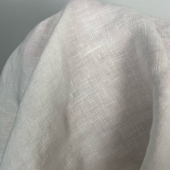 Eileen fisher 100% Irish linen white trouser pants size medium - Picture 5 of 7